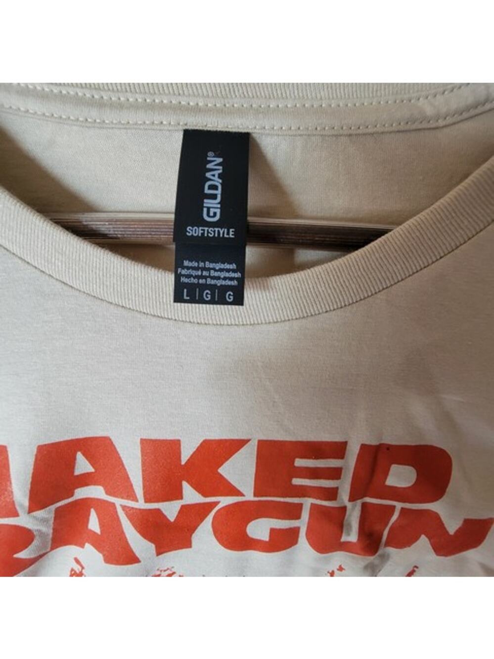 Naked Raygun  band t shirt  large cream